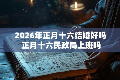 2026年正月十六结婚好吗 正月十六民政局上班吗
