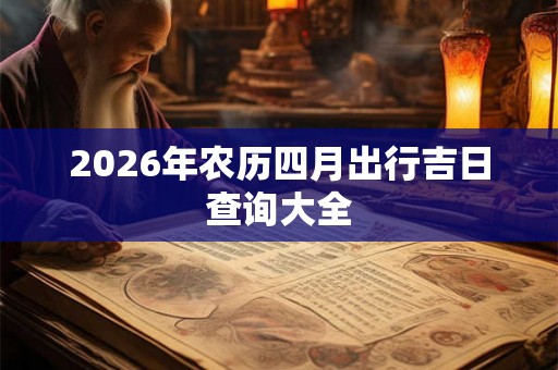 2026年农历四月出行吉日查询大全