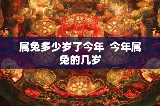 属兔多少岁了今年 今年属兔的几岁 属兔多少岁了今年 今年属兔的几岁