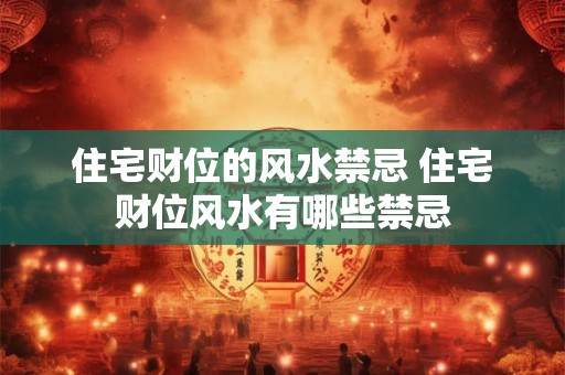 住宅财位的风水禁忌 住宅财位风水有哪些禁忌 住宅财位的风水禁忌 住宅财位风水有哪些禁忌