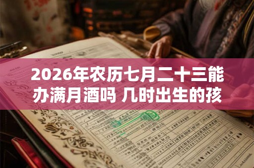 2026年农历七月二十三能办满月酒吗 几时出生的孩子好