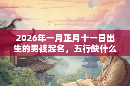 2026年一月正月十一日出生的男孩起名，五行缺什么？