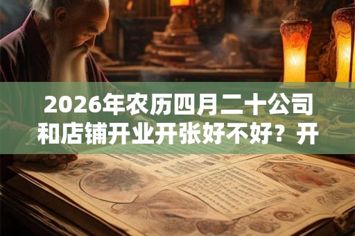 2026年农历四月二十公司和店铺开业开张好不好？开业典礼的流程