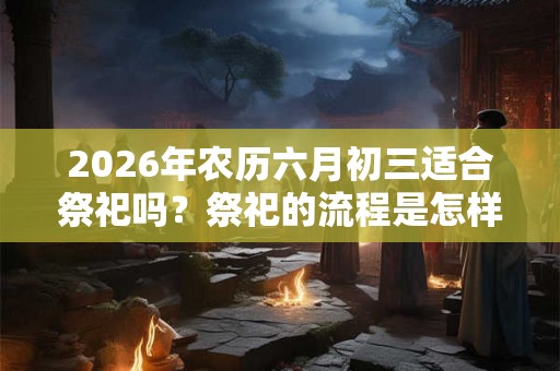 2026年农历六月初三适合祭祀吗？祭祀的流程是怎样的？