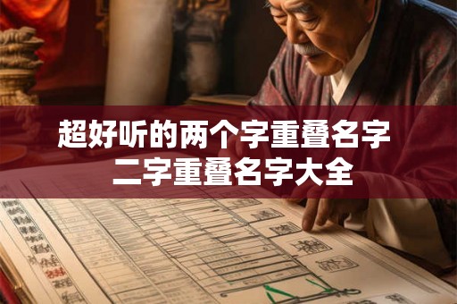 超好听的两个字重叠名字  二字重叠名字大全