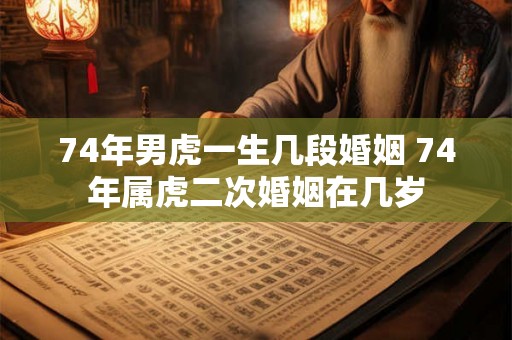 74年男虎一生几段婚姻 74年属虎二次婚姻在几岁