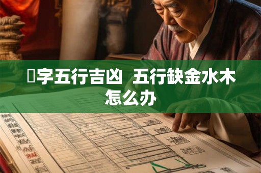 偲字五行吉凶 五行缺金水木怎么办 偲字五行吉凶 五行缺金水木怎么办