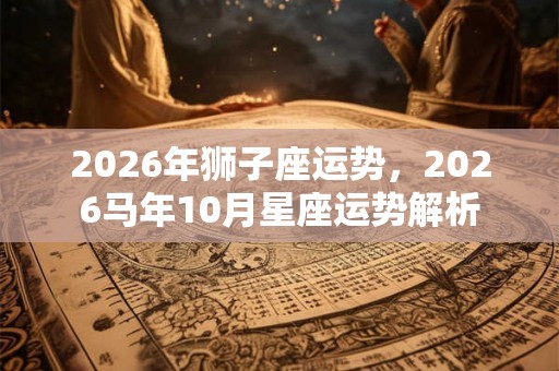 2026年狮子座运势，2026马年10月星座运势解析