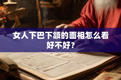 女人下巴下颌的面相怎么看好不好？