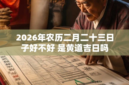 2026年农历二月二十三日子好不好 是黄道吉日吗
