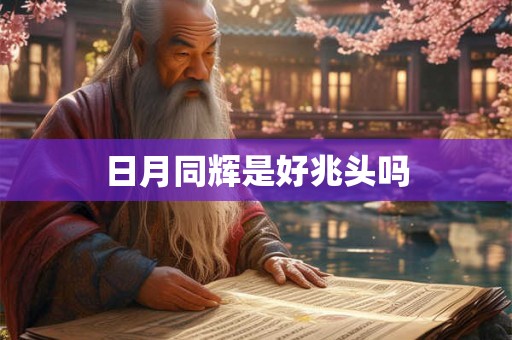 日月同辉是好兆头吗