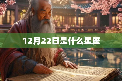12月22日是什么星座