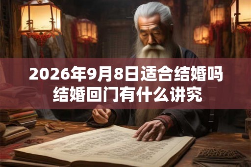 2026年9月8日适合结婚吗 结婚回门有什么讲究