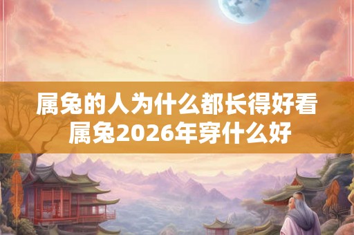 属兔的人为什么都长得好看 属兔2026年穿什么好