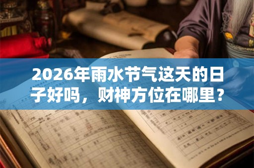 2026年雨水节气这天的日子好吗,财神方位在哪里? 2026年雨水节气这天的日子好吗,财神方位在哪里?