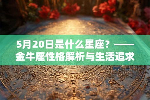 5月20日是什么星座?——金牛座性格解析与生活追求 5月20日是什么星座?——金牛座性格解析与生活追求