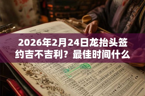 2026年2月24日龙抬头签约吉不吉利？最佳时间什么时候？
