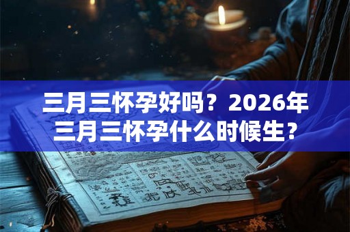三月三怀孕好吗？2026年三月三怀孕什么时候生？