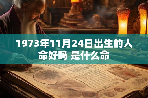 1973年11月24日出生的人命好吗 是什么命