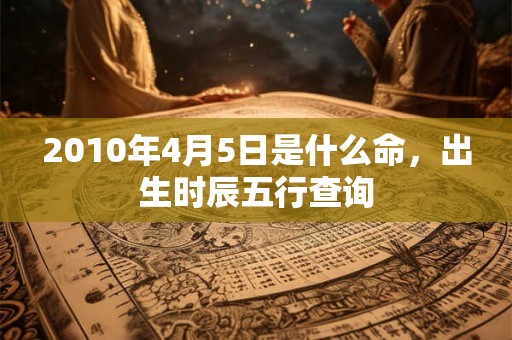 2010年4月5日是什么命，出生时辰五行查询