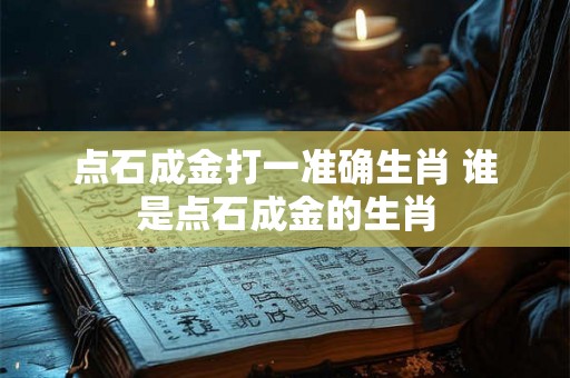 点石成金打一准确生肖 谁是点石成金的生肖