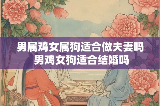 男属鸡女属狗适合做夫妻吗 男鸡女狗适合结婚吗 男属鸡女属狗适合做夫妻吗 男鸡女狗适合结婚吗