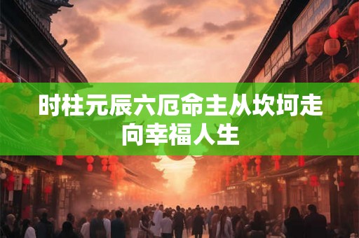 时柱元辰六厄命主从坎坷走向幸福人生