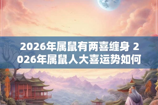2026年属鼠有两喜缠身 2026年属鼠人大喜运势如何