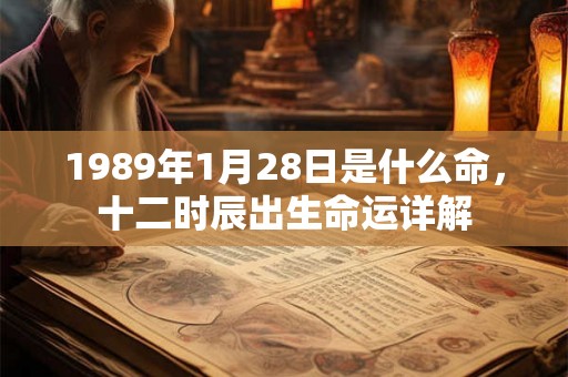 1989年1月28日是什么命，十二时辰出生命运详解