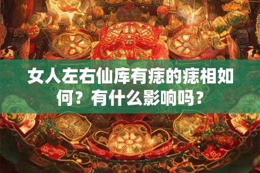 女人左右仙库有痣的痣相如何？有什么影响吗？