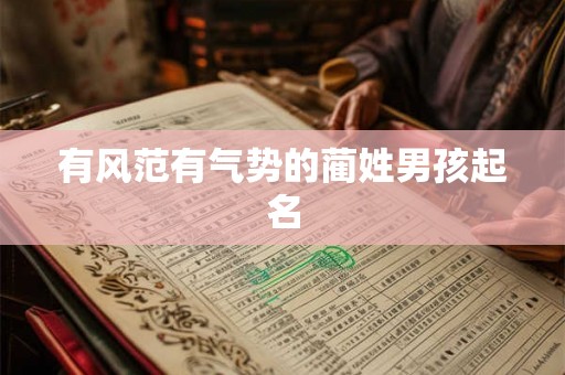 有风范有气势的蔺姓男孩起名 有风范有气势的蔺姓男孩起名