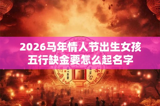 2026马年情人节出生女孩五行缺金要怎么起名字