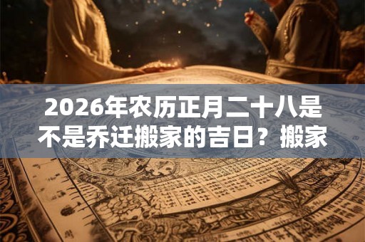 2026年农历正月二十八是不是乔迁搬家的吉日？搬家仪式怎么做？