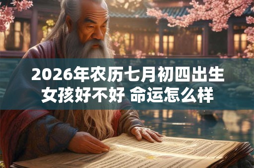 2026年农历七月初四出生女孩好不好 命运怎么样