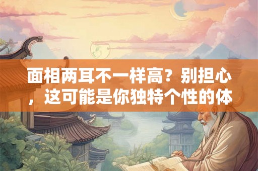 面相两耳不一样高？别担心，这可能是你独特个性的体现！