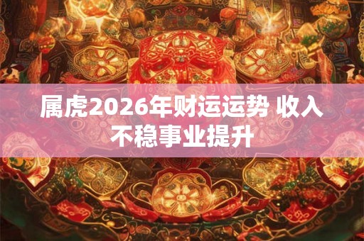 属虎2026年财运运势 收入不稳事业提升