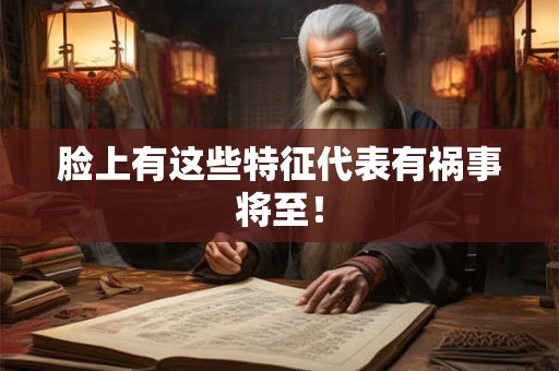 脸上有这些特征代表有祸事将至！