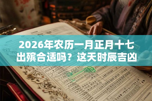 2026年农历一月正月十七出殡合适吗？这天时辰吉凶宜忌如何？