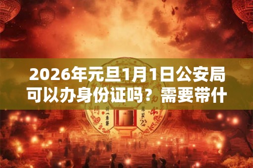 2026年元旦1月1日公安局可以办身份证吗？需要带什么？