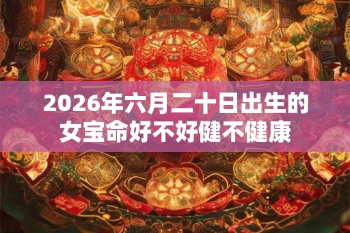 2026年六月二十日出生的女宝命好不好健不健康