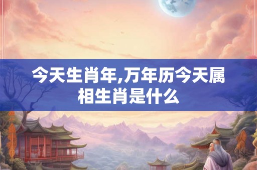 今天生肖年,万年历今天属相生肖是什么