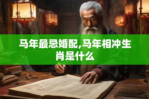 马年最忌婚配,马年相冲生肖是什么