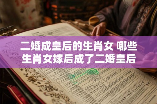 二婚成皇后的生肖女 哪些生肖女嫁后成了二婚皇后
