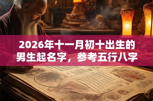 2026年十一月初十出生的男生起名字，参考五行八字取名