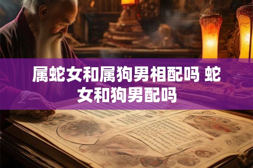 属蛇女和属狗男相配吗 蛇女和狗男配吗