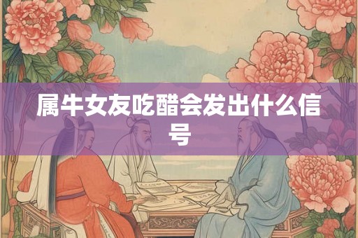 属牛女友吃醋会发出什么信号 属牛女友吃醋会发出什么信号