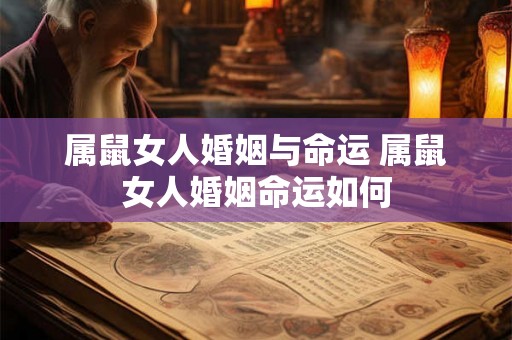 属鼠女人婚姻与命运 属鼠女人婚姻命运如何