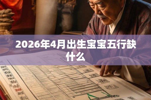 2026年4月出生宝宝五行缺什么
