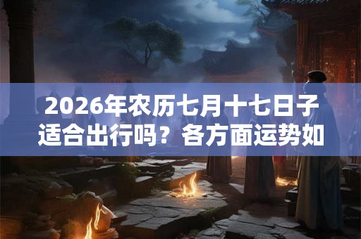 2026年农历七月十七日子适合出行吗？各方面运势如何？