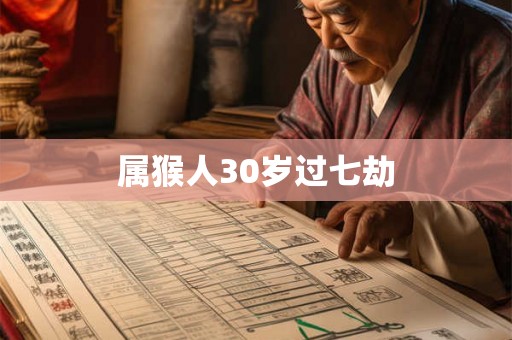属猴人30岁过七劫